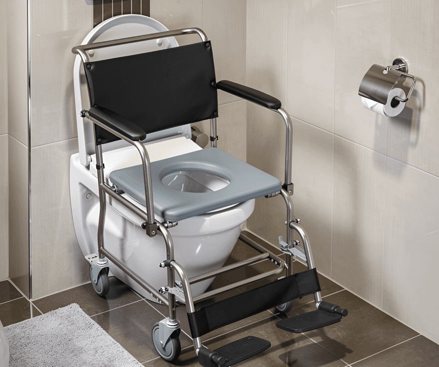 Scaun de WC medical pentru pacienți cu mobilitate redusă 2